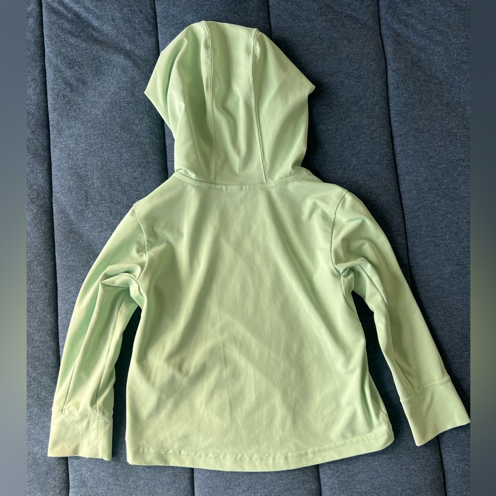Patagonia Mint Green Hoodie with Caterpillar Graphic - Picture 3 of 3